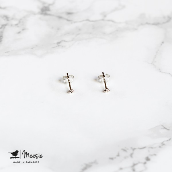 Oorbellen Studs 3 Dots zilver - 3 sets Oorbellen Studs 3 Dots zilver - 3 sets